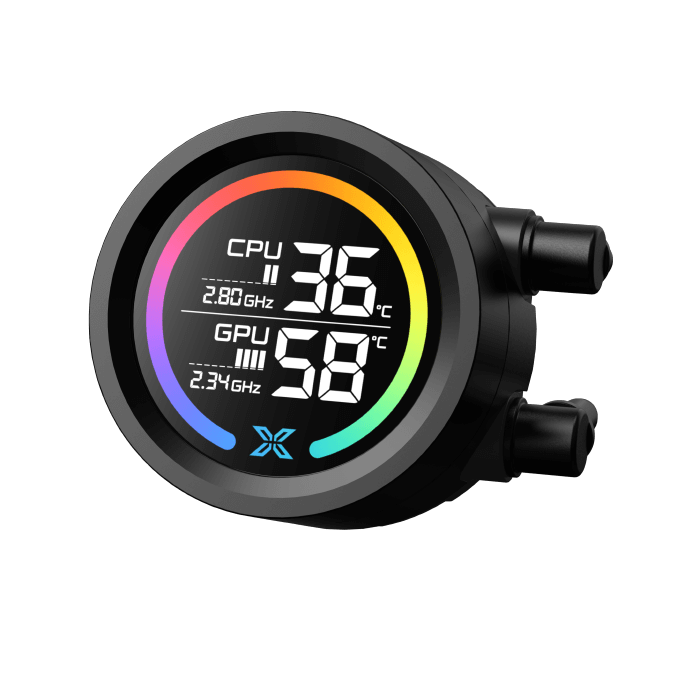 مبرد وحدة المعالجة المركزية السائل Xigmatek LK 240 Digital Argb Aio Digital Segment LCD Intel: LGA 18XX/1700/1200/115X AMD: AM5/AM4