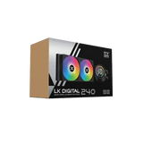 مبرد وحدة المعالجة المركزية السائل Xigmatek LK 240 Digital Argb Aio Digital Segment LCD Intel: LGA 18XX/1700/1200/115X AMD: AM5/AM4