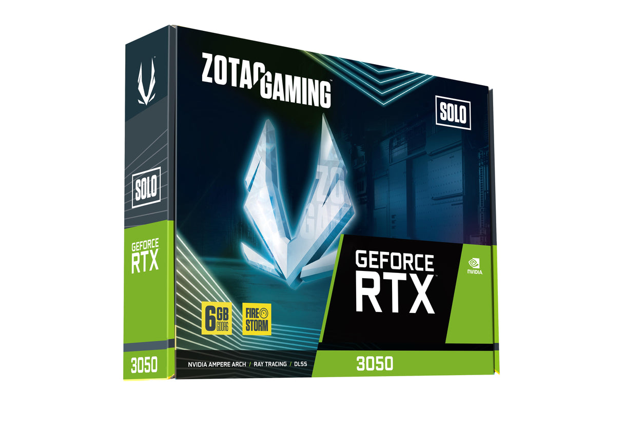 ZOTAC GAMING GeForce RTX 3050 6GB Solo – Compact & Efficient Gaming Graphics Card