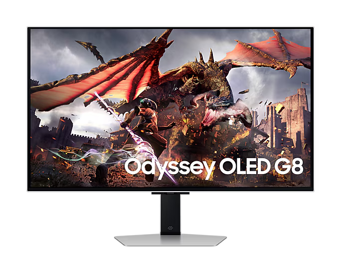 SAMSUNG Odyssey OLED G8 (G80SD) 32-Inch 4K UHD Smart Gaming Monitor 240Hz 0.03ms Glare-Free Display Gaming Hub Adjustable Sleek Metal Design