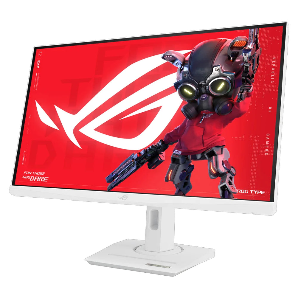 شاشة ألعاب ASUS ROG Strix XG27UCS بيضاء مزودة بمنفذ USB Type-C - 27 بوصة بدقة 4K UHD (3840x2160)، 160 هرتز، 1 مللي ثانية (GTG)، IPS سريعة، مزامنة ضبابية الحركة المنخفضة للغاية، USB Type-C، متوافقة مع G-Sync، مركز DisplayWidget، مقبس حامل ثلاثي القوائم
