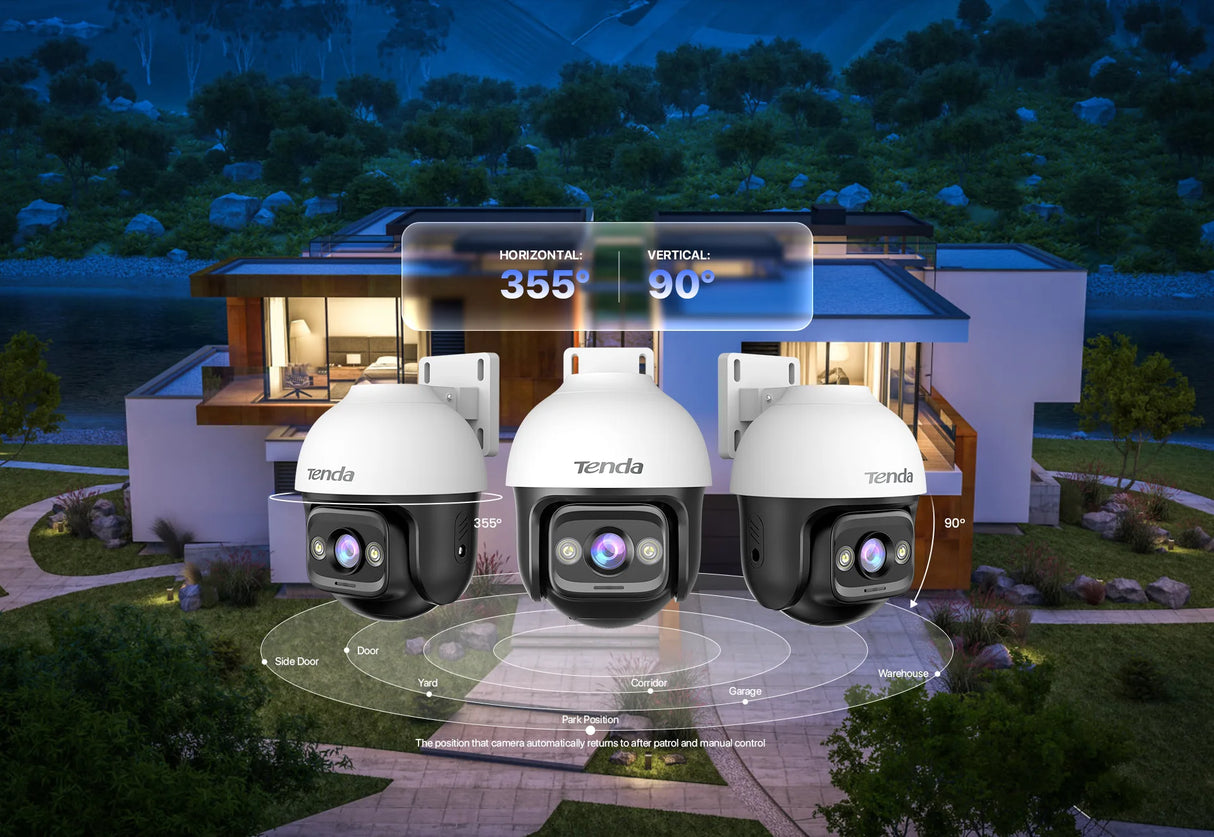 Tenda CH3‑WCA v2.0 360° Security Outdoor Wi-Fi Pan/Tilt Camera