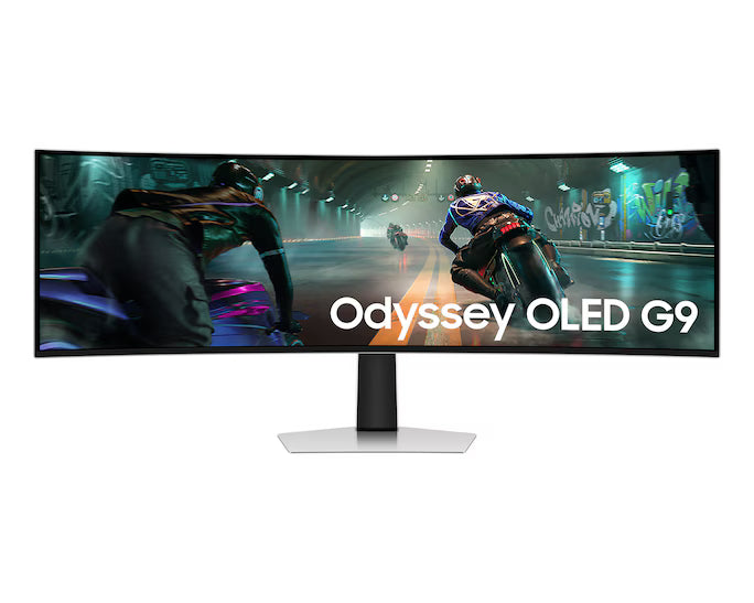SAMSUNG Odyssey OLED G9 (G91SD) 49" DQHD Super Ultra Wide G-Sync Compatible Curved Gaming Monitor Refresh Rate 144Hz & Response Time 0.03ms