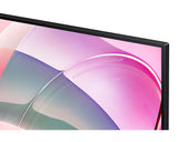 شاشة سامسونج فيوفينيتي S7، سلسلة 32 بوصة، 4K VA، 5 مللي ثانية، 60 هرتز، UHD عالية الدقة، مع HDR10، منافذ متعددة، حامل سهل التركيب، عناية متقدمة بالعين، لون أسود