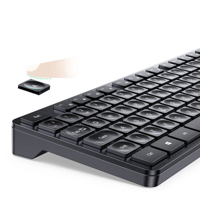 UGREEN Wireless Keyboard and Mouse Combo,2.4GHz Ergonomic Keyboard Mouse, Compact Silent Cordless Full Size Computer Keyboard, Mouse 5 DPI Levels up to 4000, for Computer, Laptop (Arabic)