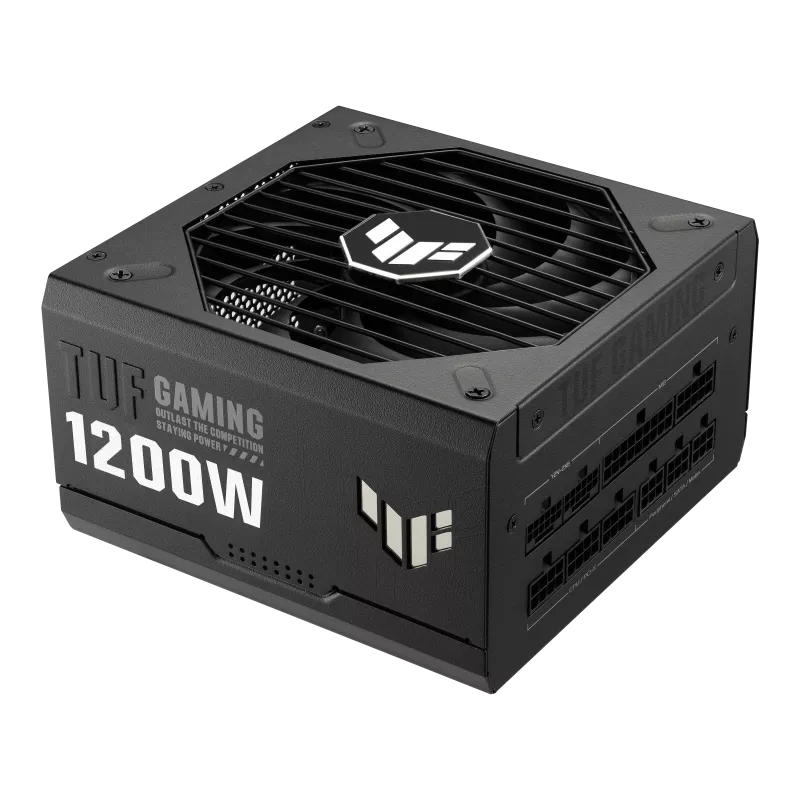 ASUS TUF Gaming 1200W Gold 1200 Watt Fully Modular Power Supply 80+ Gold Certified Military-grade Components Dual Ball Bearing Axial-tech Fan, PCB Coating