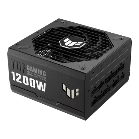 ASUS TUF Gaming 1200W Gold 1200 Watt Fully Modular Power Supply 80+ Gold Certified Military-grade Components Dual Ball Bearing Axial-tech Fan, PCB Coating