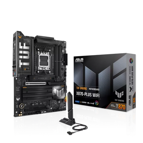 ASUS TUF GAMING X870-PLUS WIFI – Durable AM5 Gaming Motherboard