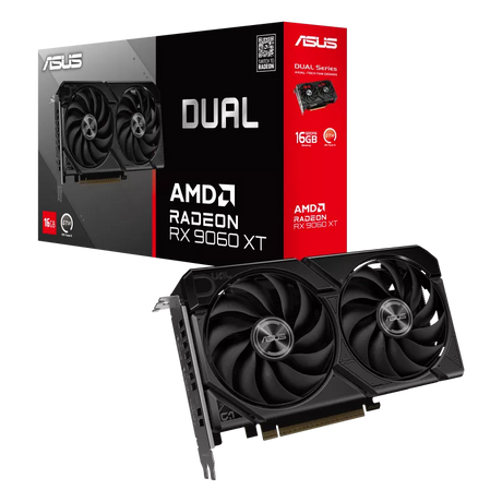 ASUS Dual Radeon RX 9060 XT 16GB GDDR6 Gaming Graphics Card