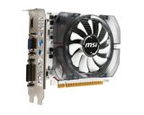 MSI graphics card with fan on a white background