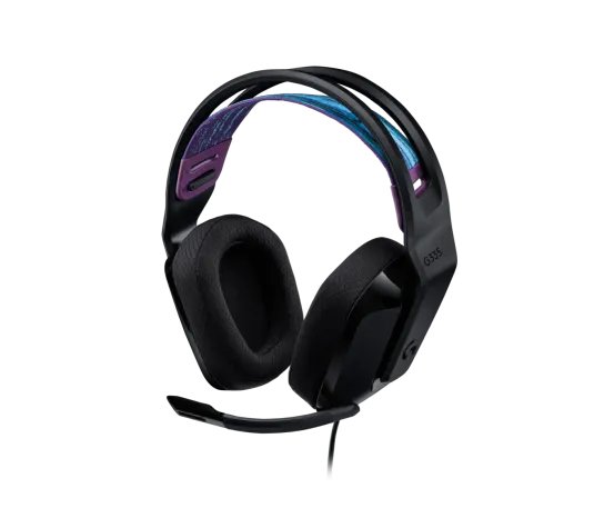 Logitech G335 Wired Gaming Headset Black – Ultra-Light Comfort Meets Clear Stereo Sound