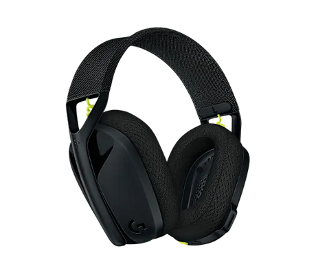 سماعة ألعاب لاسلكية لوجيتك G435 LIGHTSPEED سوداء – خفة وزن وصوت غامر متعدد المنصات