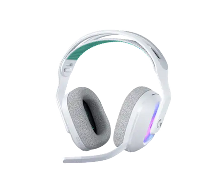 سماعة Logitech G522 LIGHTSPEED اللاسلكية للألعاب - أسود وأبيض مع أفضل ميكروفون في الألعاب