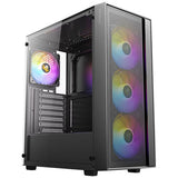 Antec AX65 ARGB high-airflow gaming case with Atom V450 power supply