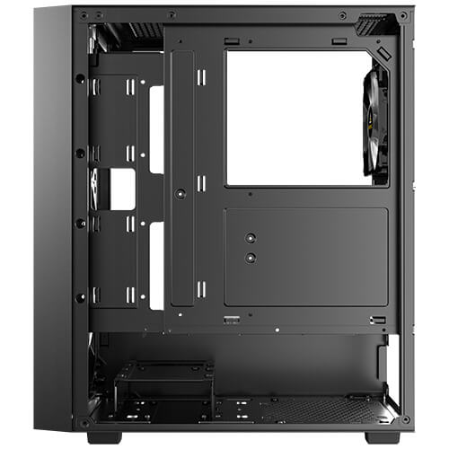 Antec AX65 ARGB high-airflow gaming case with Atom V450 power supply