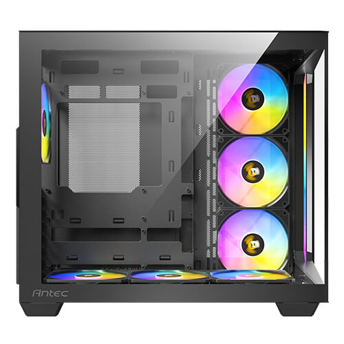 Antec C5 ARGB 7 x 120mm ARGB PWM Fans Included, Up to 10 Fans , Type-C 3.2 Gen 2 Port, Seamless Tempered Glass Front & Side Panels, 360mm Radiator Support, Mid-Tower ATX PC Case