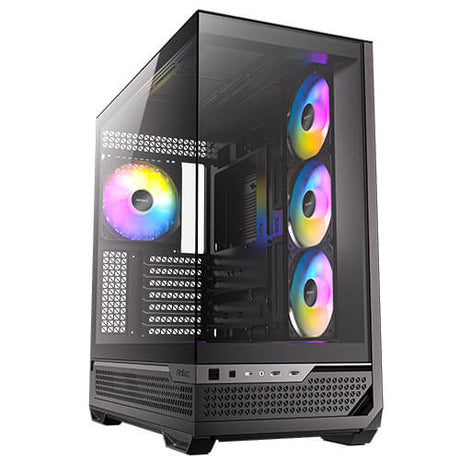 Antec C7 ARGB 4 x 120mm ARGB PWM Fans Included, Vertical GPU Cooling, Type-C 10Gbps, Seamless Tempered Glass Front & Side Panels, 360mm Radiator Support, Mid-Tower E-ATX PC Case