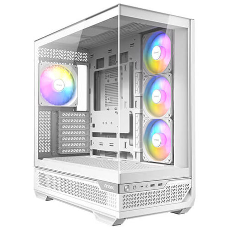Antec C7 ARGB 4 x 120mm ARGB PWM Fans Included, Vertical GPU Cooling, Type-C 10Gbps, Seamless Tempered Glass Front & Side Panels, 360mm Radiator Support, Mid-Tower E-ATX PC Case