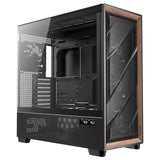 Antec FLUX PRO full tower case supporting E-ATX to ITX motherboards, with tempered glass panels, 6 included PWM fans, up to 420mm radiator support