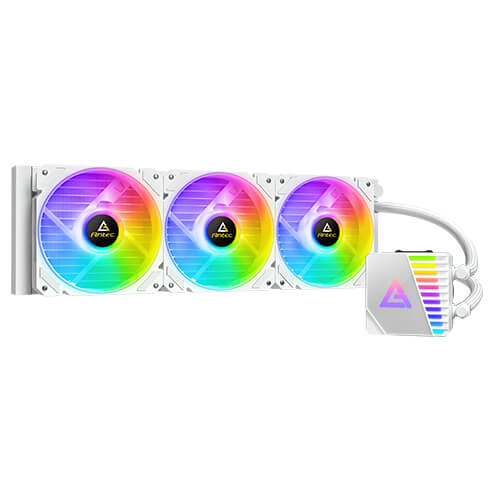 مبرد سائل لوحدة المعالجة المركزية Antec Symphony 360 ARGB أبيض مقبس Intel: LGA 1200 / 115X / 1366/1700 مقبس AMD: AM3+ / AM2+/ AM2/ AM4 / AM5