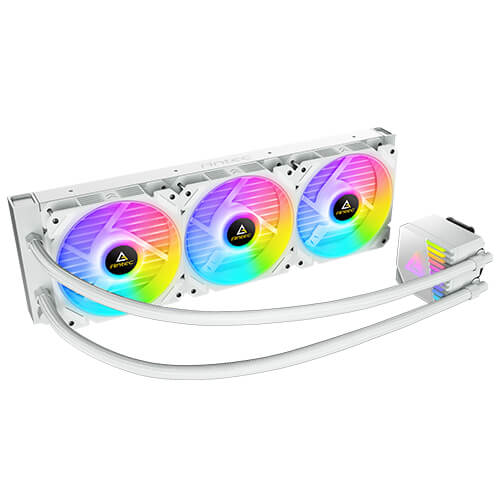 مبرد سائل لوحدة المعالجة المركزية Antec Symphony 360 ARGB أبيض مقبس Intel: LGA 1200 / 115X / 1366/1700 مقبس AMD: AM3+ / AM2+/ AM2/ AM4 / AM5