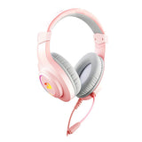 Redragon H260 Hylas Wired Gaming Headset – 50mm Drivers, Stereo Surround, Noise Cancelling Mic & Dynamic RGB (Black / White / Pink)