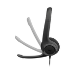 سماعة كمبيوتر Logitech H390 USB مع ميكروفون إلغاء الضوضاء - أسود