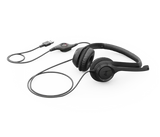 سماعة كمبيوتر Logitech H390 USB مع ميكروفون إلغاء الضوضاء - أسود