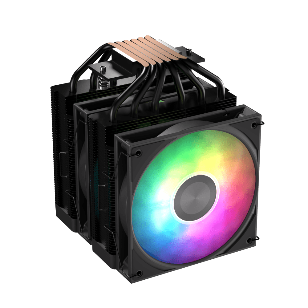 AeroCool Icicle AL60C Dual-Tower ARGB CPU Cooler