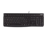 لوحة مفاتيح لوجيتك K120 USB سوداء – راحة مقاومة للانسكاب مع متانة وصل وشغل