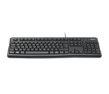 لوحة مفاتيح لوجيتك K120 USB سوداء – راحة مقاومة للانسكاب مع متانة وصل وشغل