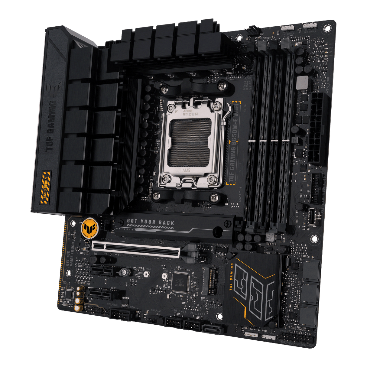 ASUS TUF GAMING B650M-E WIFI micro-ATX AMD B650 AM5 DDR5 192GB 7600 OC PCIe 4.0 x16 M.2 PCIe 5.0 4.0