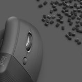 Logitech Lift Vertical Ergonomic Mouse Graphite – Day-Long Comfort & Natural Posture
