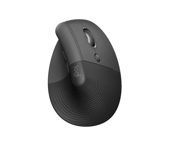 Logitech Lift Vertical Ergonomic Mouse Graphite – Day-Long Comfort & Natural Posture