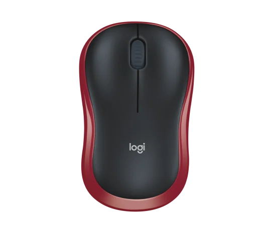 Logitech M185 Wireless Mouse - Swift Red