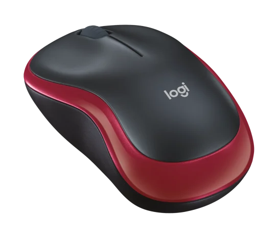 Logitech M185 Wireless Mouse - Swift Red