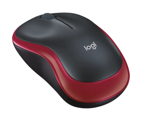 Logitech M185 Wireless Mouse - Swift Red