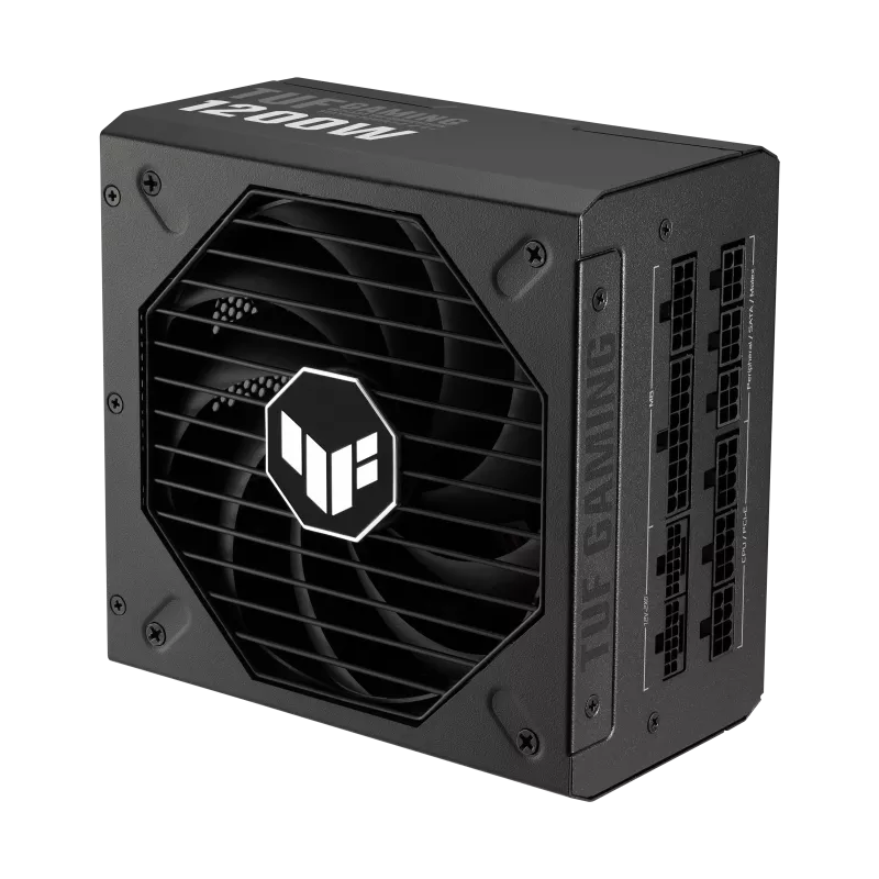 ASUS TUF Gaming 1200W Gold 1200 Watt Fully Modular Power Supply 80+ Gold Certified Military-grade Components Dual Ball Bearing Axial-tech Fan, PCB Coating