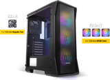 ANTEC NX360 Elite Mid-Tower 4 Fan + PSU Antec Atom V450 Gaming Case