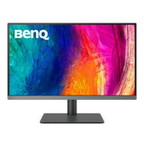 BenQ monitor with colorful abstract display on a white background