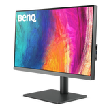 BenQ monitor with colorful display on a white background