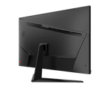 Black computer monitor on a white background