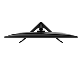 Black outdoor umbrella on a white background