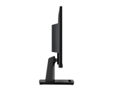 Black computer monitor on a white background