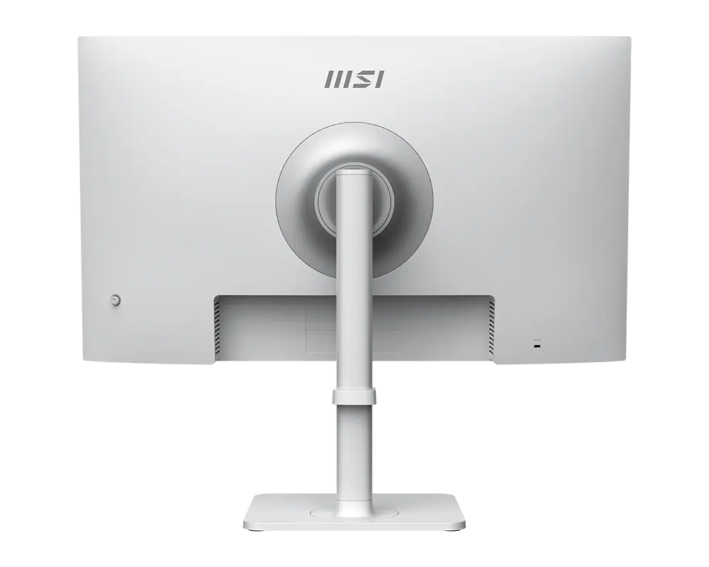 MSI monitor with stand on a white background