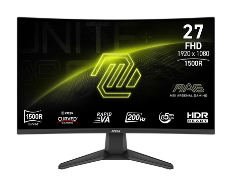 MSI MAG 276CF E20 27" 200Hz Curved Gaming Monitor