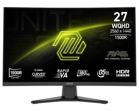 MSI MAG 275CQF E18 27" WQHD 180Hz Curved Gaming Monitor