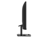 Black computer monitor on a white background