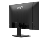 Black computer monitor with MSI logo on a black background