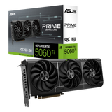 ASUS PRIME GeForce RTX 5060 Ti 16GB GDDR7 OC Edition Graphics Card PCIe 5.0 HDMI DP 2.1, 2.5-Slot, Axial-tech Fans, Dual BIOS